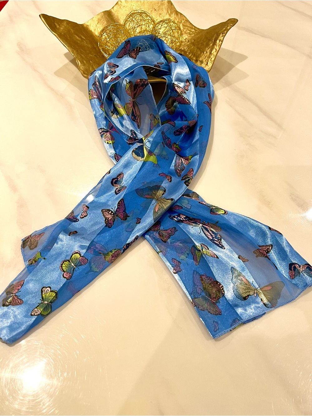 Butterfly long light scarf